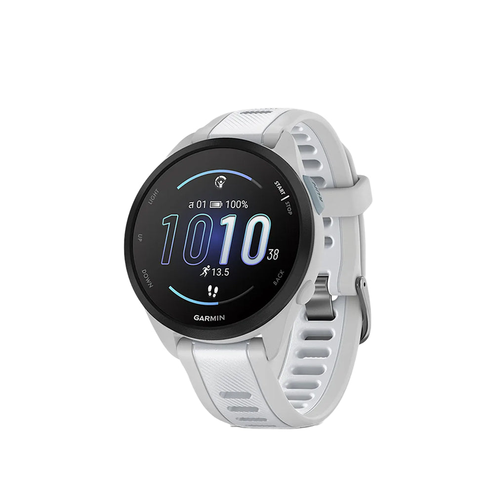Garmin Forerunner 165 สมาร์ทวอทช์ สำหรับนักวิ่ง - Mist Grey,Whitestone