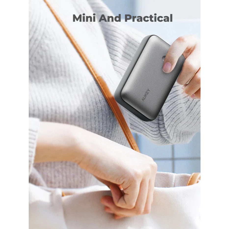 พาวเวอร์แบงค์ Aukey PB-Y57 Spark Mini 20000mAh Compact Fast Charging PowerBank Gray