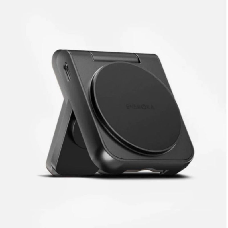 แท่นชาร์จไร้สาย Energea MagDuo 2-in-1 Foldable Qi2 Magnetic Fast Wireless Charger Black