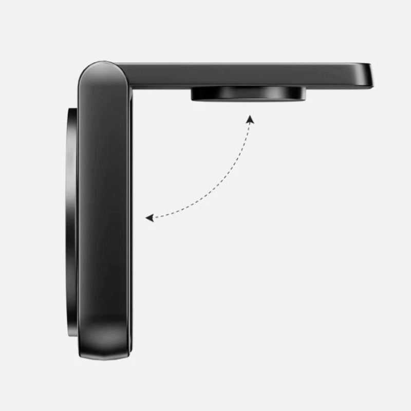 แท่นชาร์จไร้สาย Energea MagDuo 2-in-1 Foldable Qi2 Magnetic Fast Wireless Charger Black