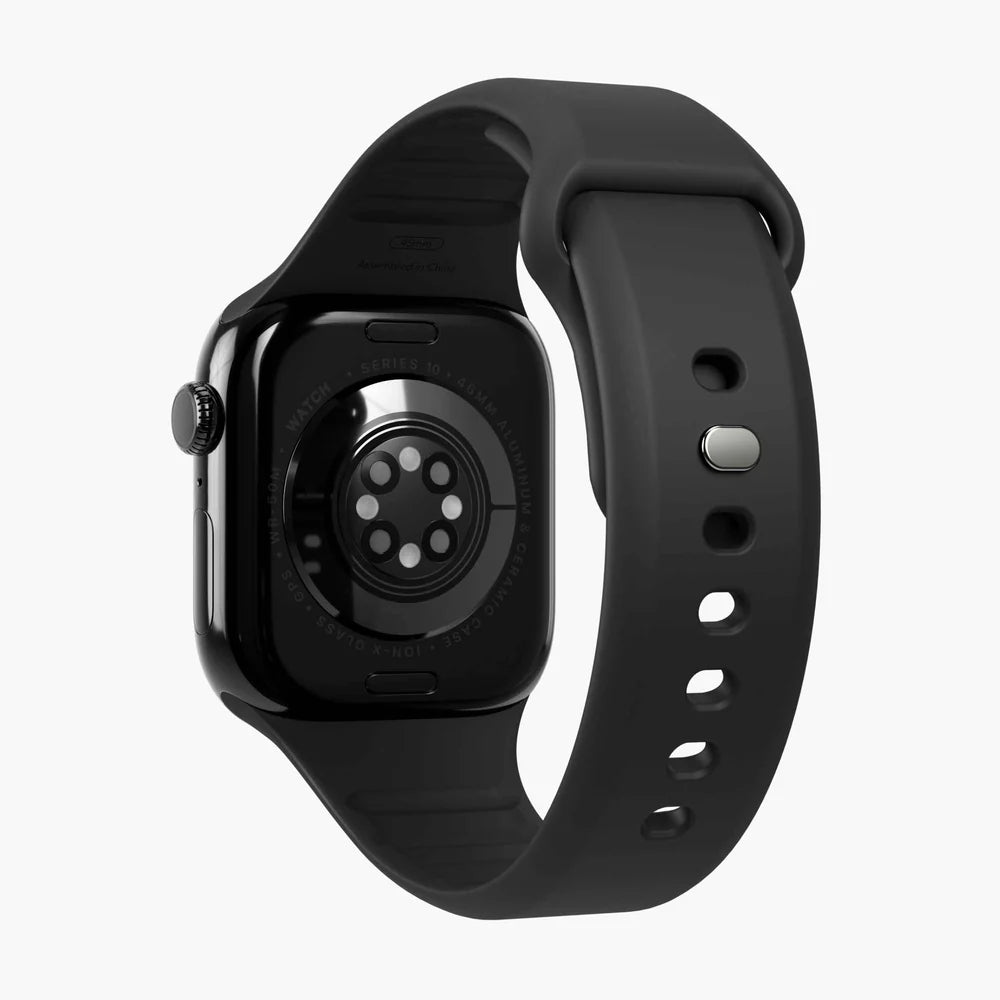 Vonmaehlen Classic Band 2 สายซิลิโคนสำหรับ Apple Watch - Black (49/46/45/44mm)