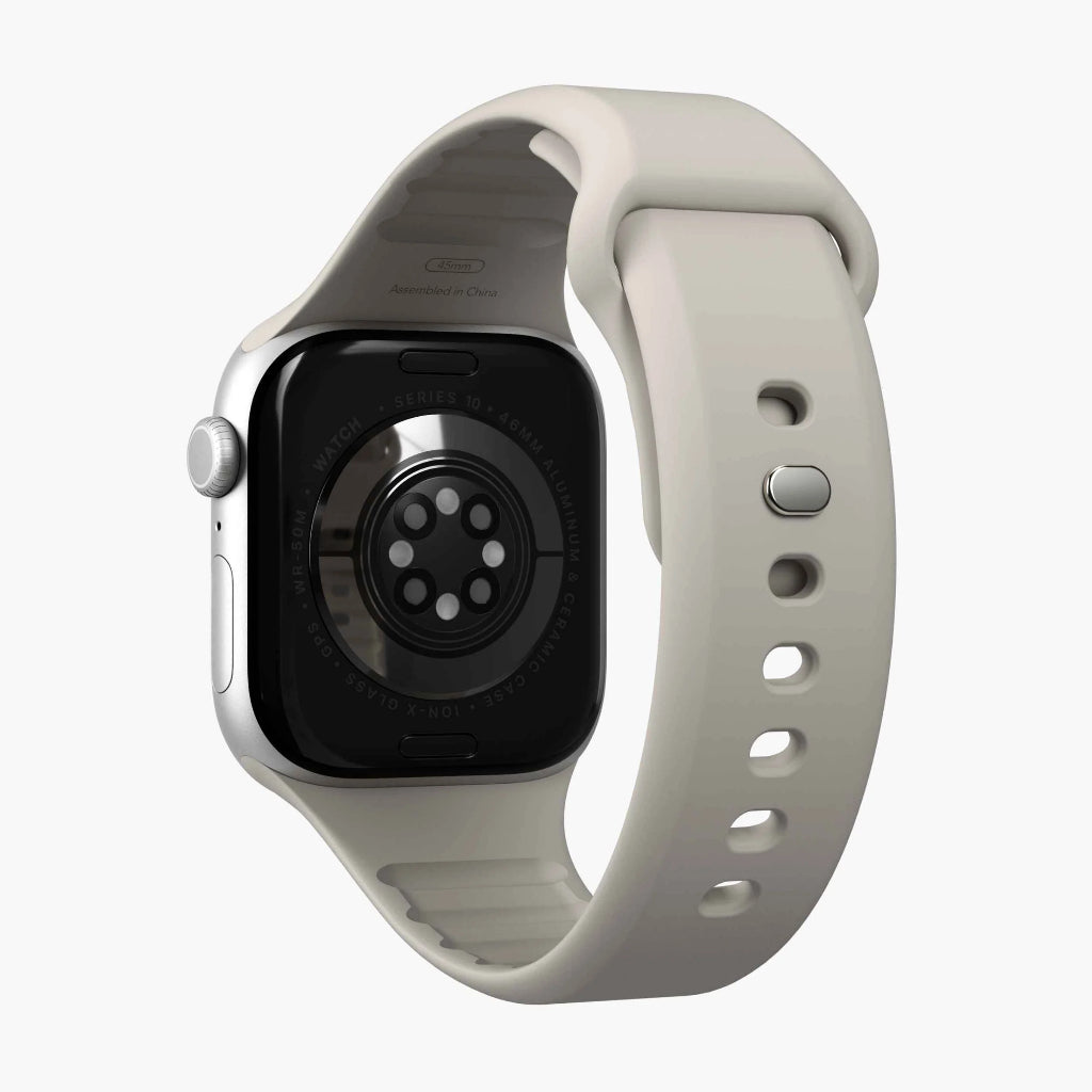 Vonmaehlen Classic Band 2 สายซิลิโคนสำหรับ Apple Watch - Cream (42/41/40mm)