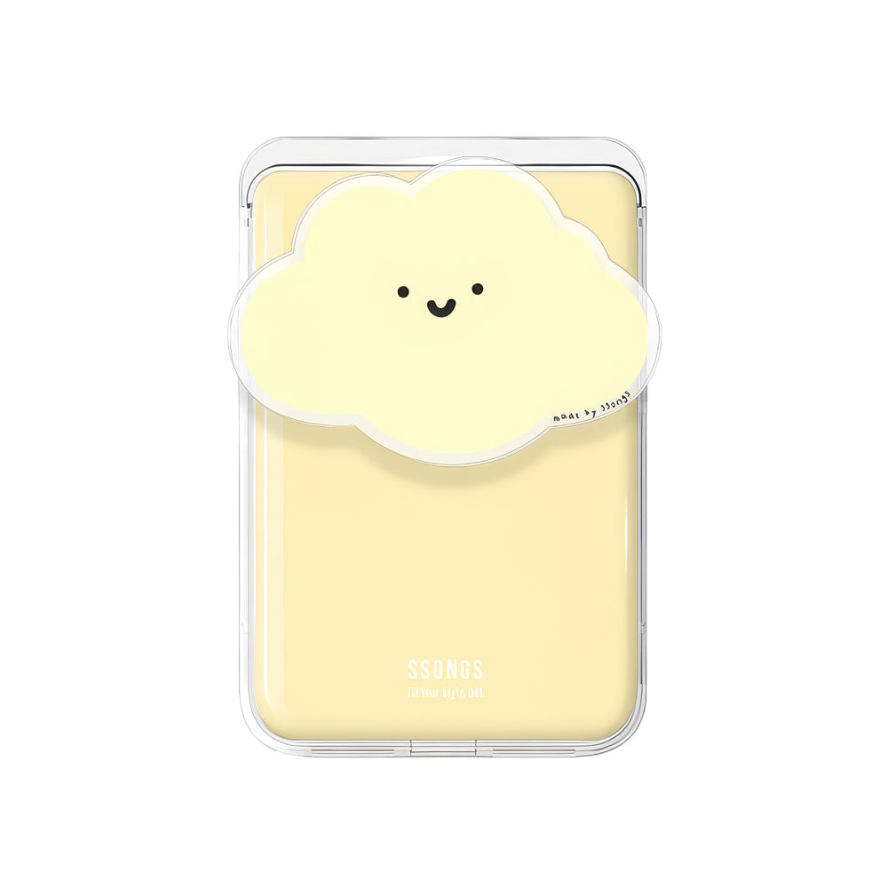 SSONG MAGSAFE 3-CARD PACK ACRYLIC TOK PASTEL CLOUDS : YELLOW