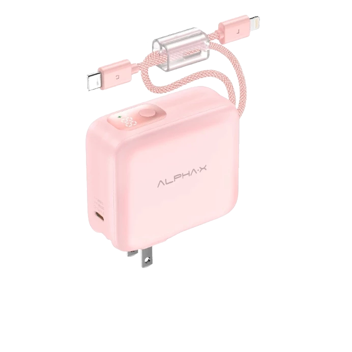 พาวเวอร์แบงค์ ALPHA-X ALPC10-35PD Pro 10,000 mAh Pink