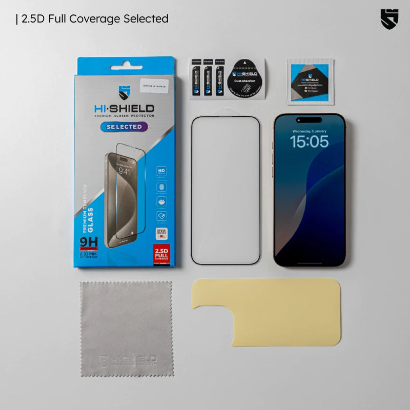 HI-SHIELD 2.5D Double Strong Glass ฟิล์มกระจก สำหรับ iPhone 18 Pro Max- Clear
