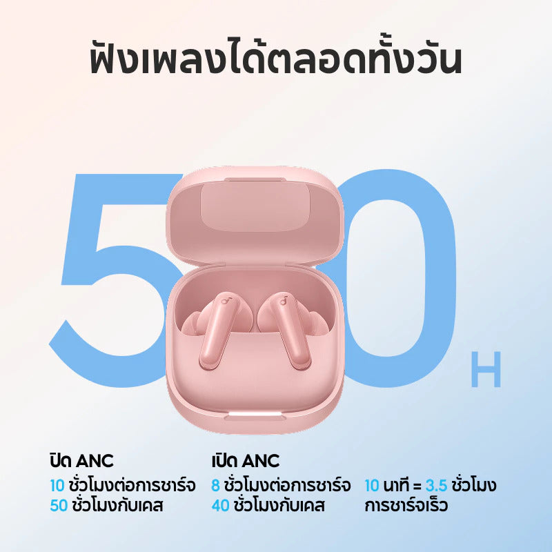 หูฟังบลูทูธ สายหูฟังไร้สาย Soundcore R60i NC - White