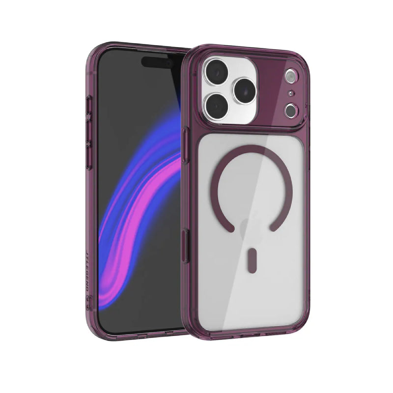 JTLEGEND Hybrid Cushion Mag เคสสำหรับ iPhone 18 Pro - Crystal Berry Wine