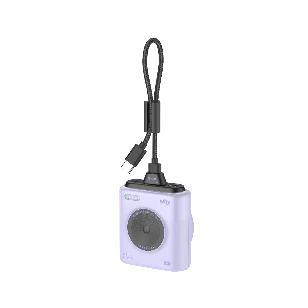 แบตเตอรี่สำรอง Why Pico Power Bank 10,000 mAh Pd 22.5W Pb113E (Purple)