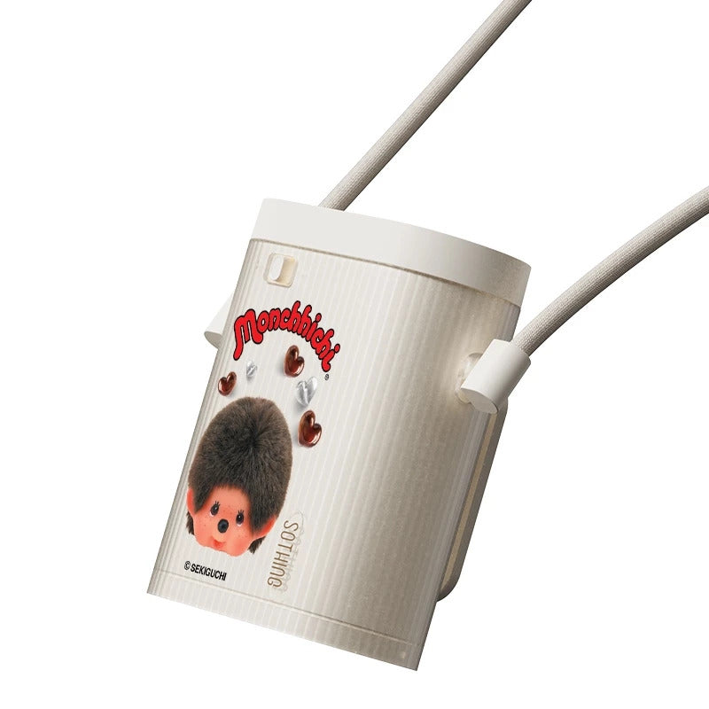 พัดลมคล้องคอพกพา Sothing x Monchhichi Hanging Neck Fan Ice Cube - White