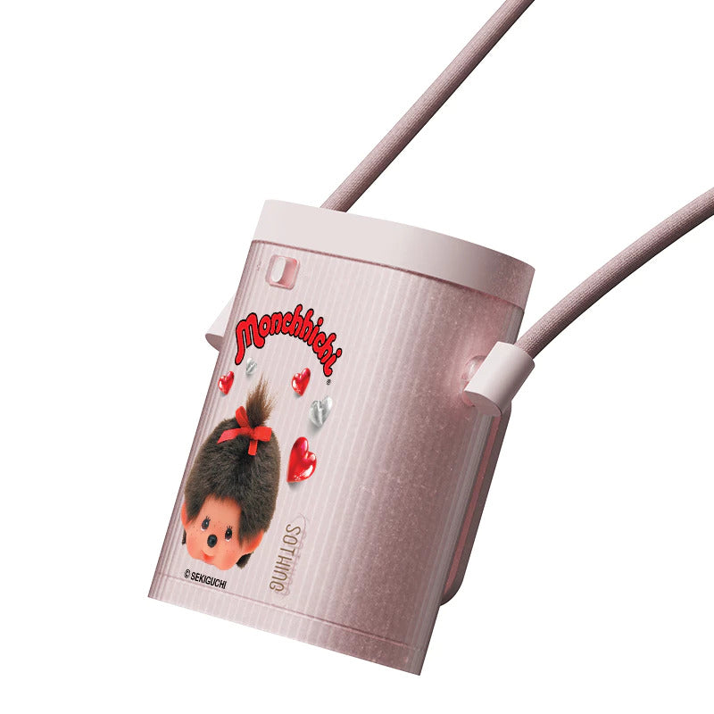 พัดลมคล้องคอพกพา Sothing x Monchhichi Hanging Neck Fan Ice Cube - Pink