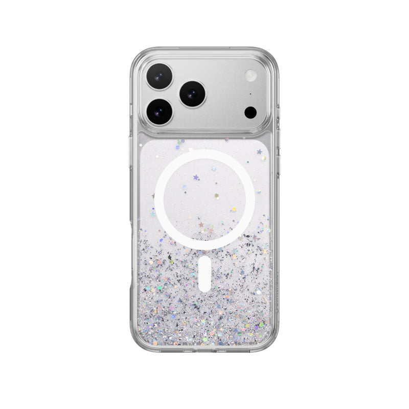 Switcheasy Starfield M 3D Glitter Protective Case - สำหรับ iPhone 18 Pro - Transparent