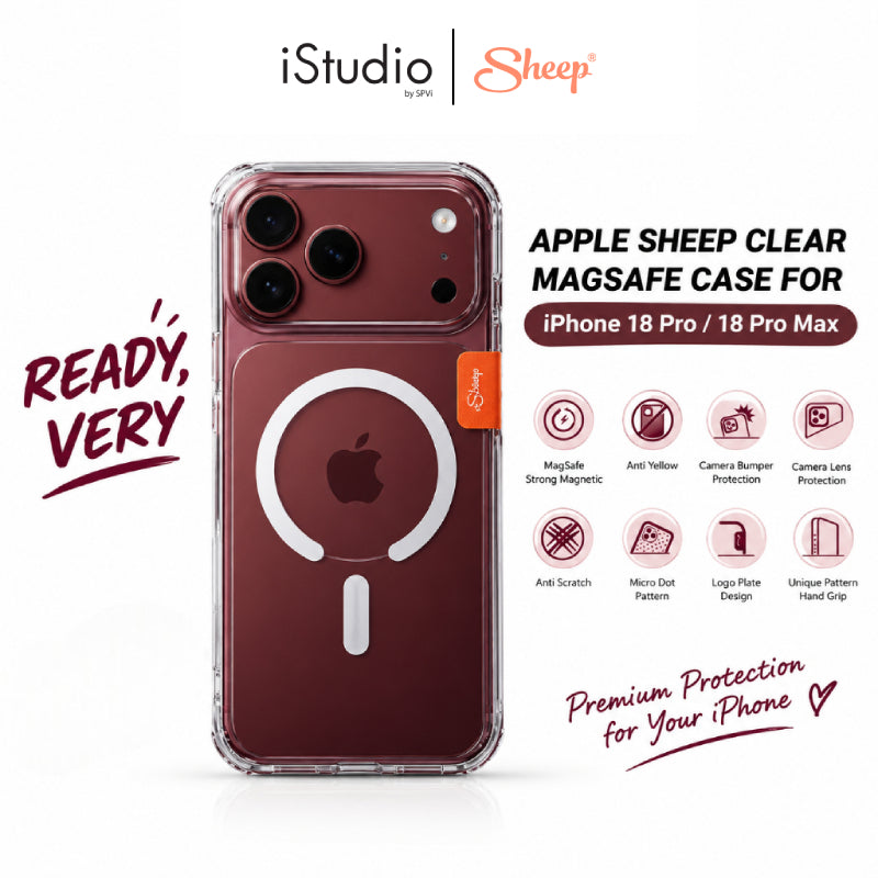 Sheep Clear MagSafe เคสสำหรับ iPhone 18 Pro - Clear