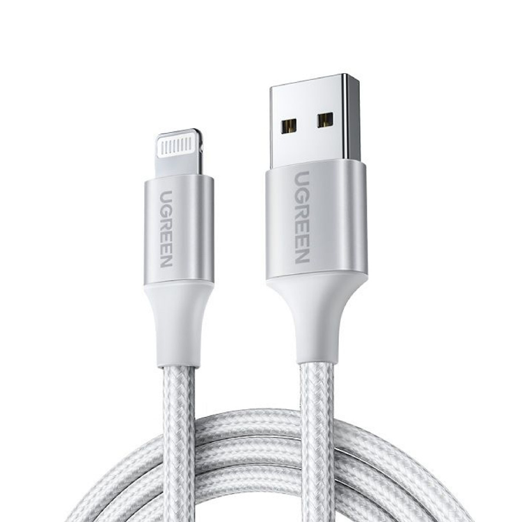 สายชาร์จ Ugreen USB-A to Lightning 1 เมตร Silver
