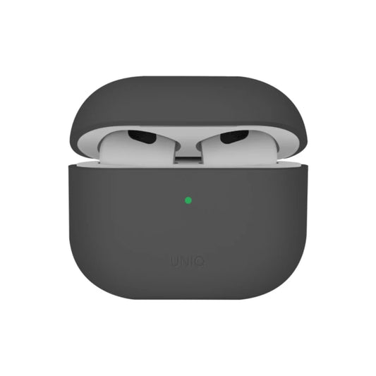 เคส Uniq AirPods 4 Lino Hybrid Liquid Silicone Ash Grey
