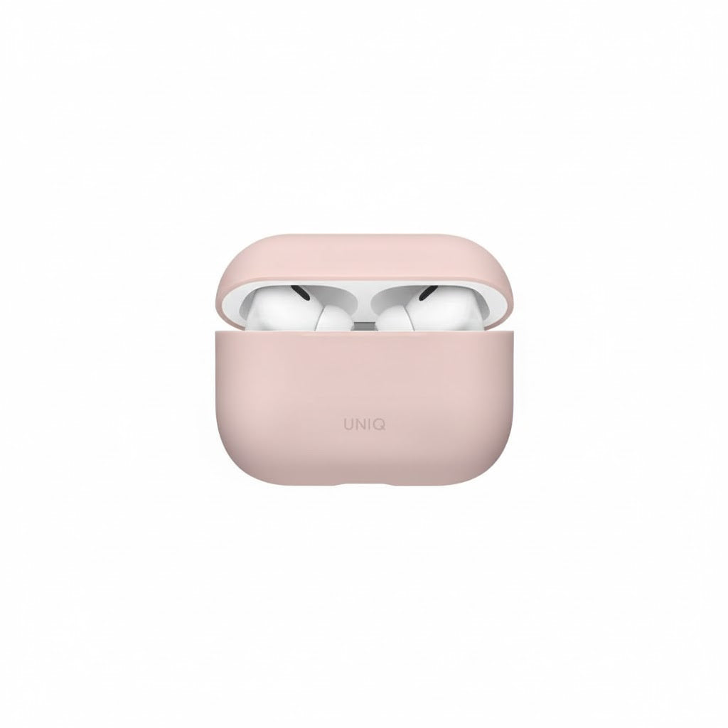 เคสแอร์พอร์ต Uniq Lino Hybrid Liquid Silicon Airpods Pro 3rd Gen Case Blush Pink
